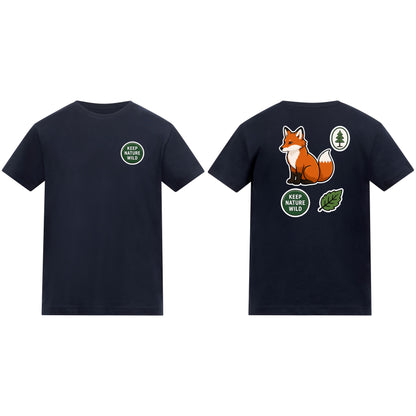 Keep Nature Wild Kids' T-shirt - Badges of the Wild French Navy colour variant image