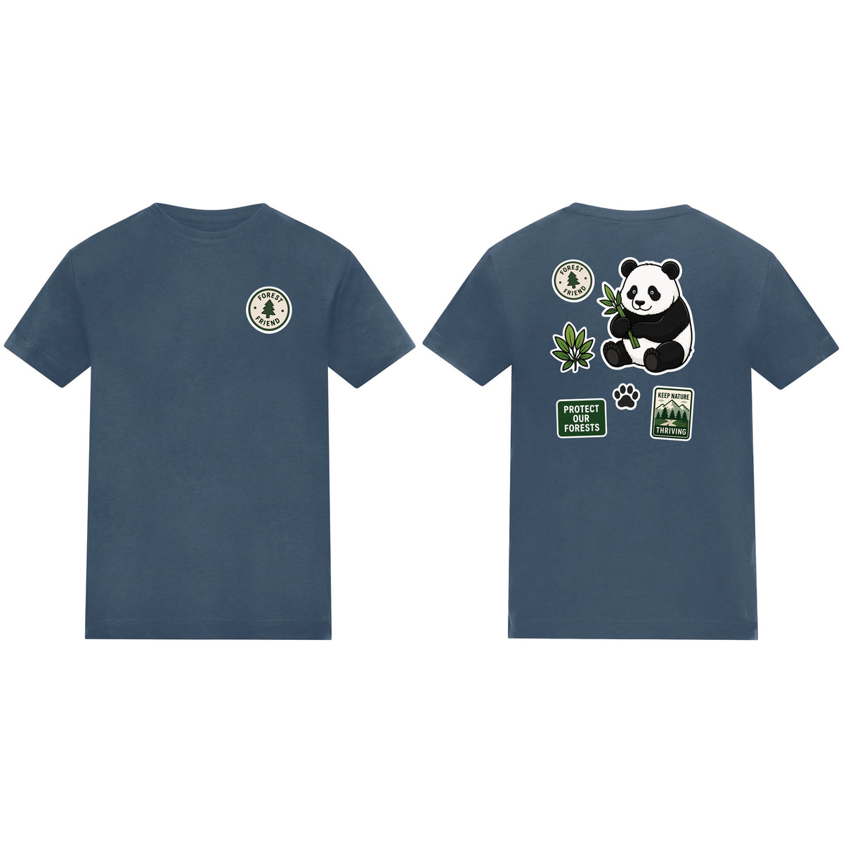 Forest Protector Kids' T-shirt - Badges of the Wild Airforce Blue colour variant image