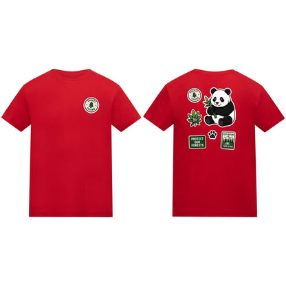 Forest Protector Kids' T-shirt - Badges of the Wild Fire Red colour variant image