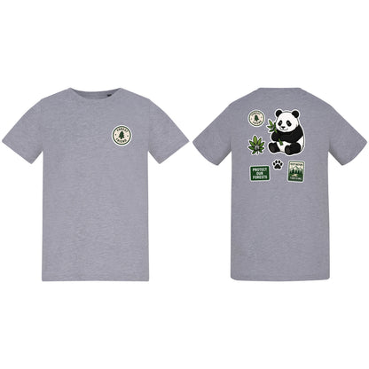 Forest Protector Kids' T-shirt - Badges of the Wild Heather Grey colour variant image