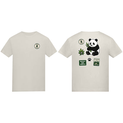 Forest Protector Kids' T-shirt - Badges of the Wild Natural Stone colour variant image