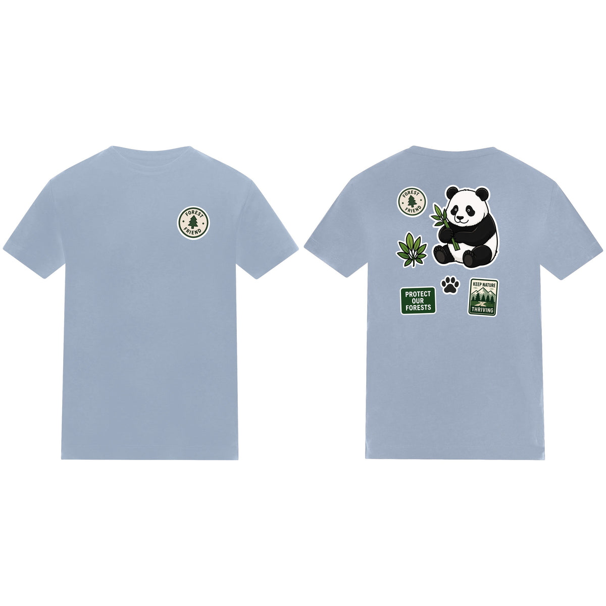 Forest Protector Kids' T-shirt - Badges of the Wild Sky Blue colour variant image