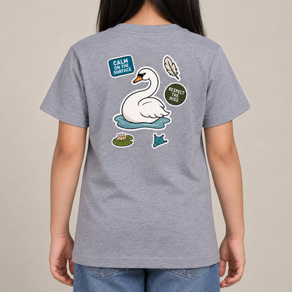 Calm on the Surface Kids' T-shirt - Badges of the Wild lead image