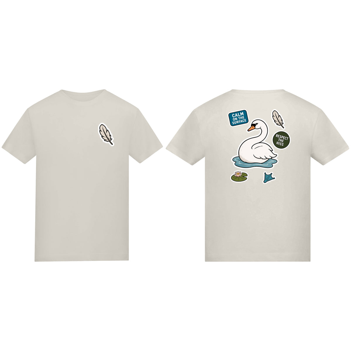 Calm on the Surface Kids' T-shirt - Badges of the Wild Natural Stone colour variant image