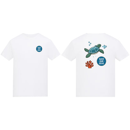 Save Our Seas Kids' T-shirt - Badges of the Wild Arctic White colour variant image