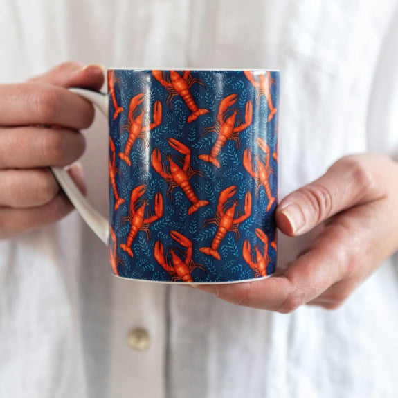 Lobsters Fine Bone China Mug by Catherine Rowe