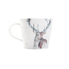 The Highlands Stag Bone China Mug by Meg Hawkins