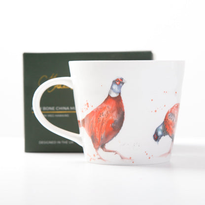 The Woodland Pheasant Bone China Mug by Meg Hawkins