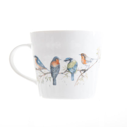 The Lookout British Birds Bone China Mug by Meg Hawkins