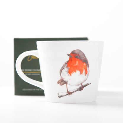 The Hearth Robin Bone China Mug by Meg Hawkins