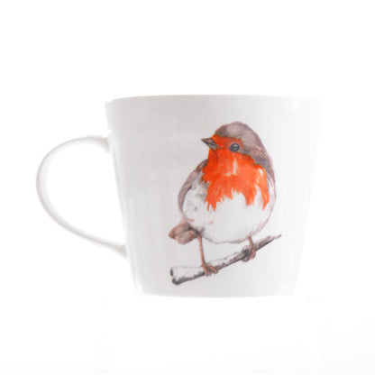 The Hearth Robin Bone China Mug by Meg Hawkins