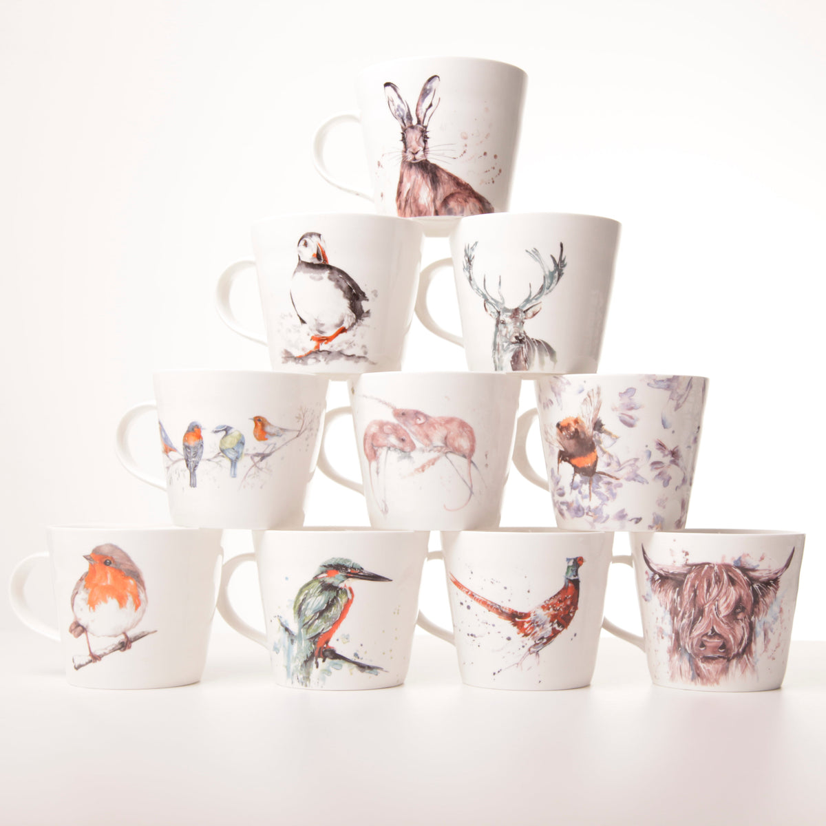 The Hearth Robin Bone China Mug by Meg Hawkins