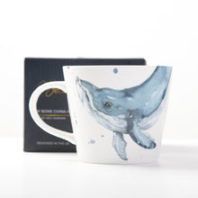 The Ocean Whale Bone China Mug by Meg Hawkins
