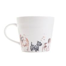 The Pooches Dogs Bone China Mug by Meg Hawkins