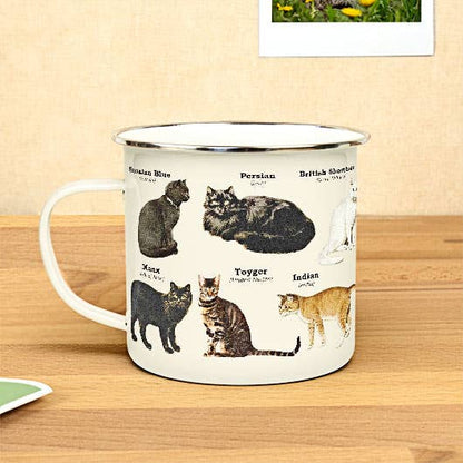 Cats Enamel Mug from Gift Republic