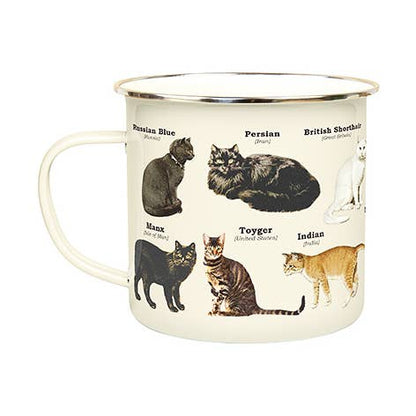 Cats Enamel Mug from Gift Republic