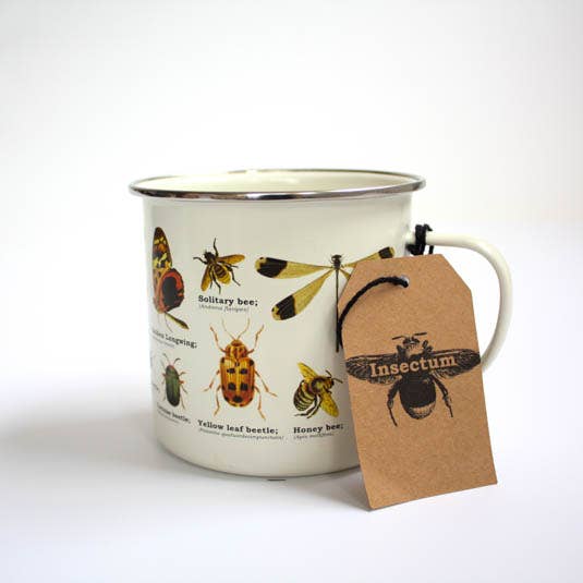 Insects Enamel Mug from Gift Republic