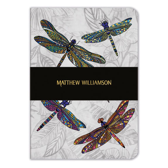 Dragonfly Dance A5 Lined Notebook by Matthew Williamson