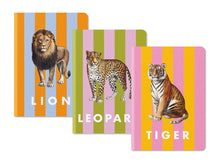 Stripe Big Cats Set of 3 Stitched Notebooks from Ohh Deer