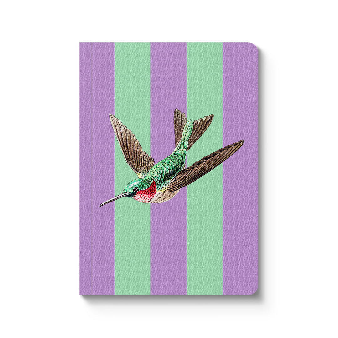 Striped Hummingbird A6 Soft-Cover Notebook from Ohh Deer