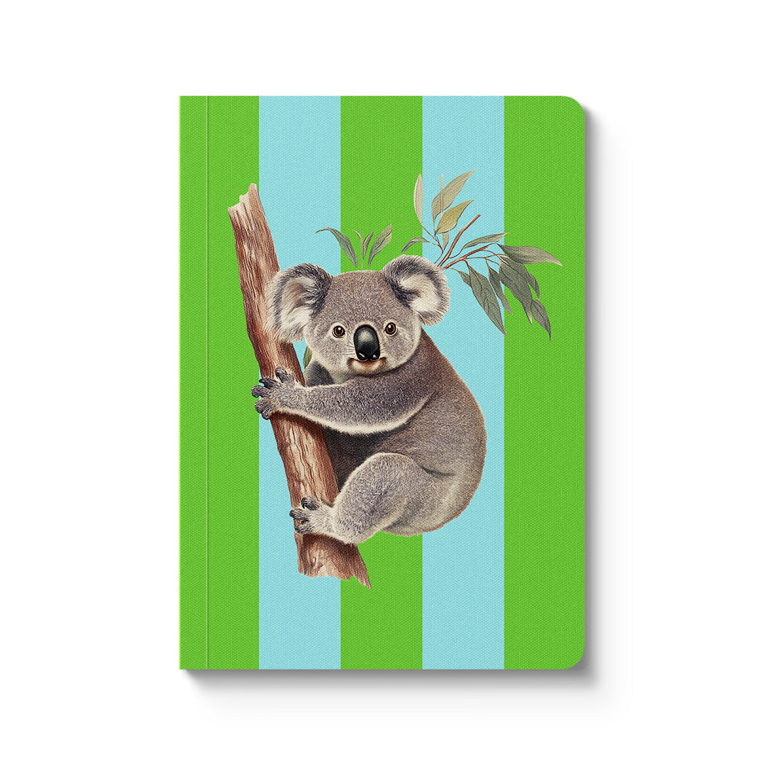 Striped Koala A6 Soft-Cover Notebook from Ohh Deer