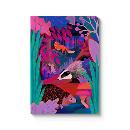 British Woodland A6 Soft-Cover Notebook by Natasha Durley