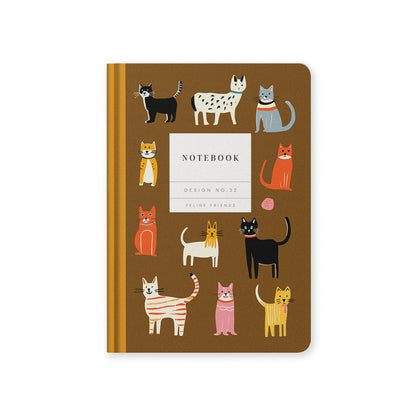 Feline Friends A5 Hardback Notebook from Ohh Deer