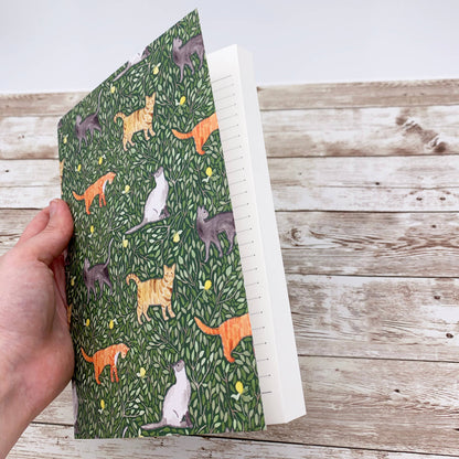 Cat A5 Lined Notebook by Samantha Hall