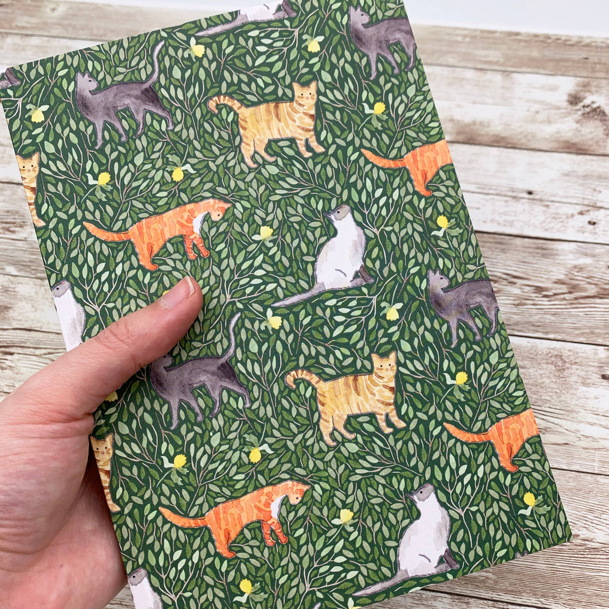 Cat A5 Lined Notebook by Samantha Hall
