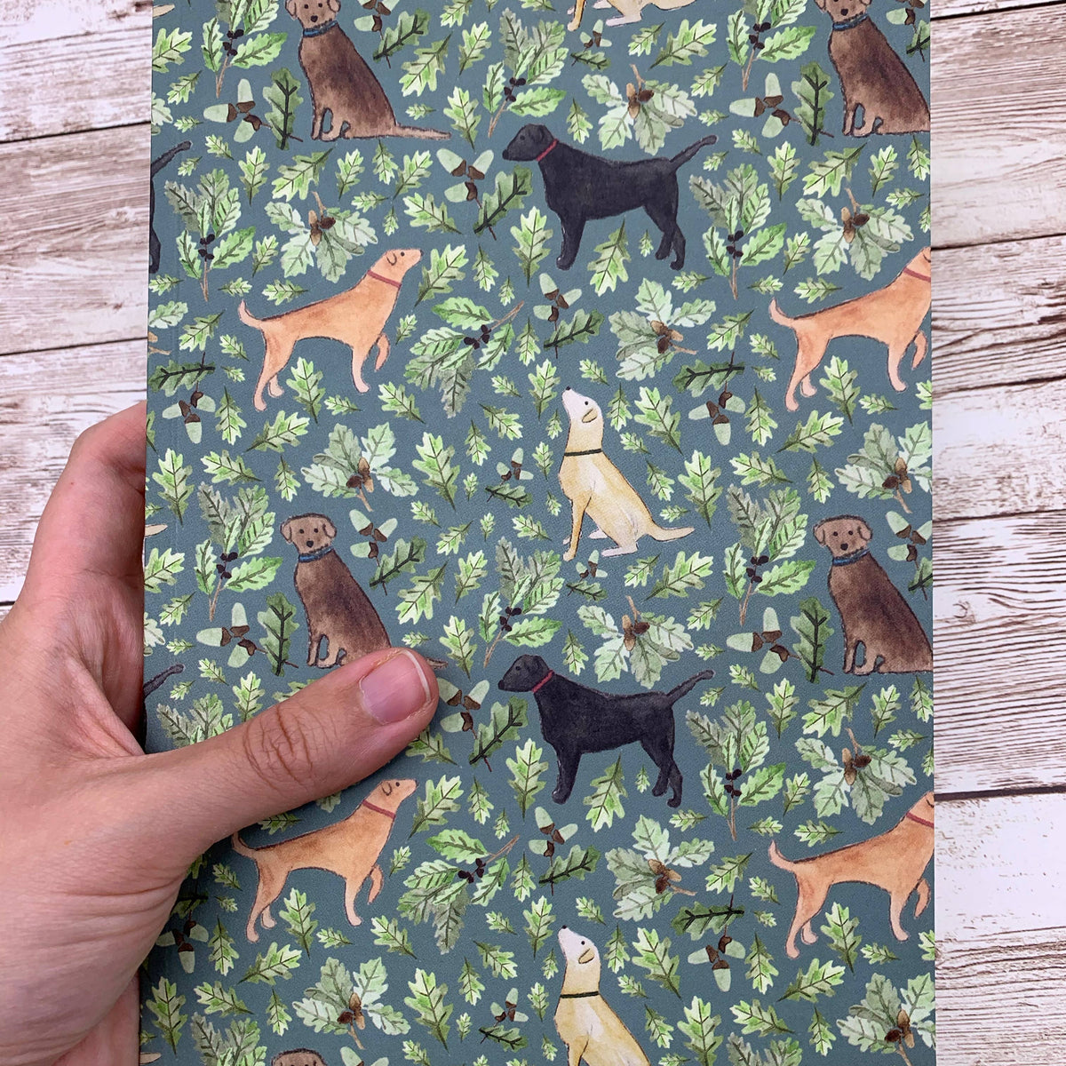 Labrador A5 Lined Notebook by Samantha Hall