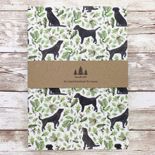 Black Labrador A5 Lined Notebook by Samantha Hall