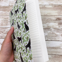Black Labrador A5 Lined Notebook by Samantha Hall