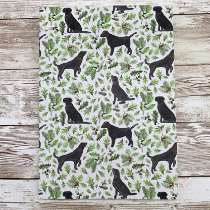 Black Labrador A5 Lined Notebook by Samantha Hall