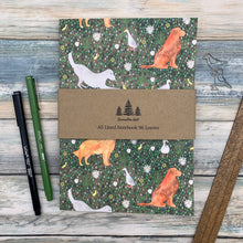 Golden Retriever A5 Lined Notebook by Samantha Hall