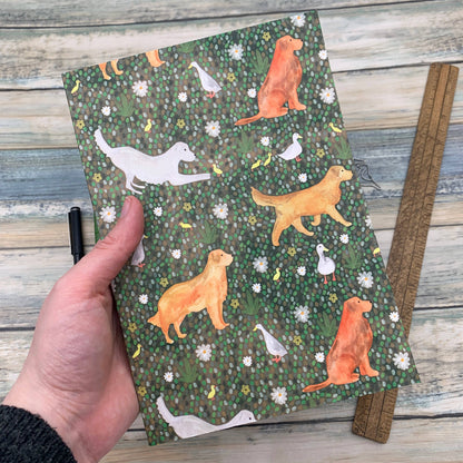 Golden Retriever A5 Lined Notebook by Samantha Hall