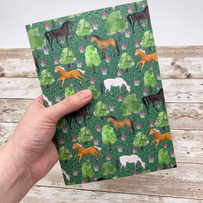Horse A5 Lined Notebook by Samantha Hall