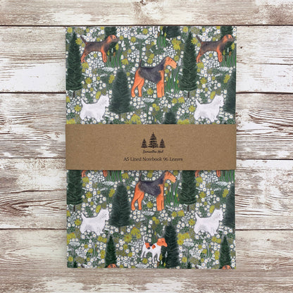 Terrier A5 Lined Notebook by Samantha Hall
