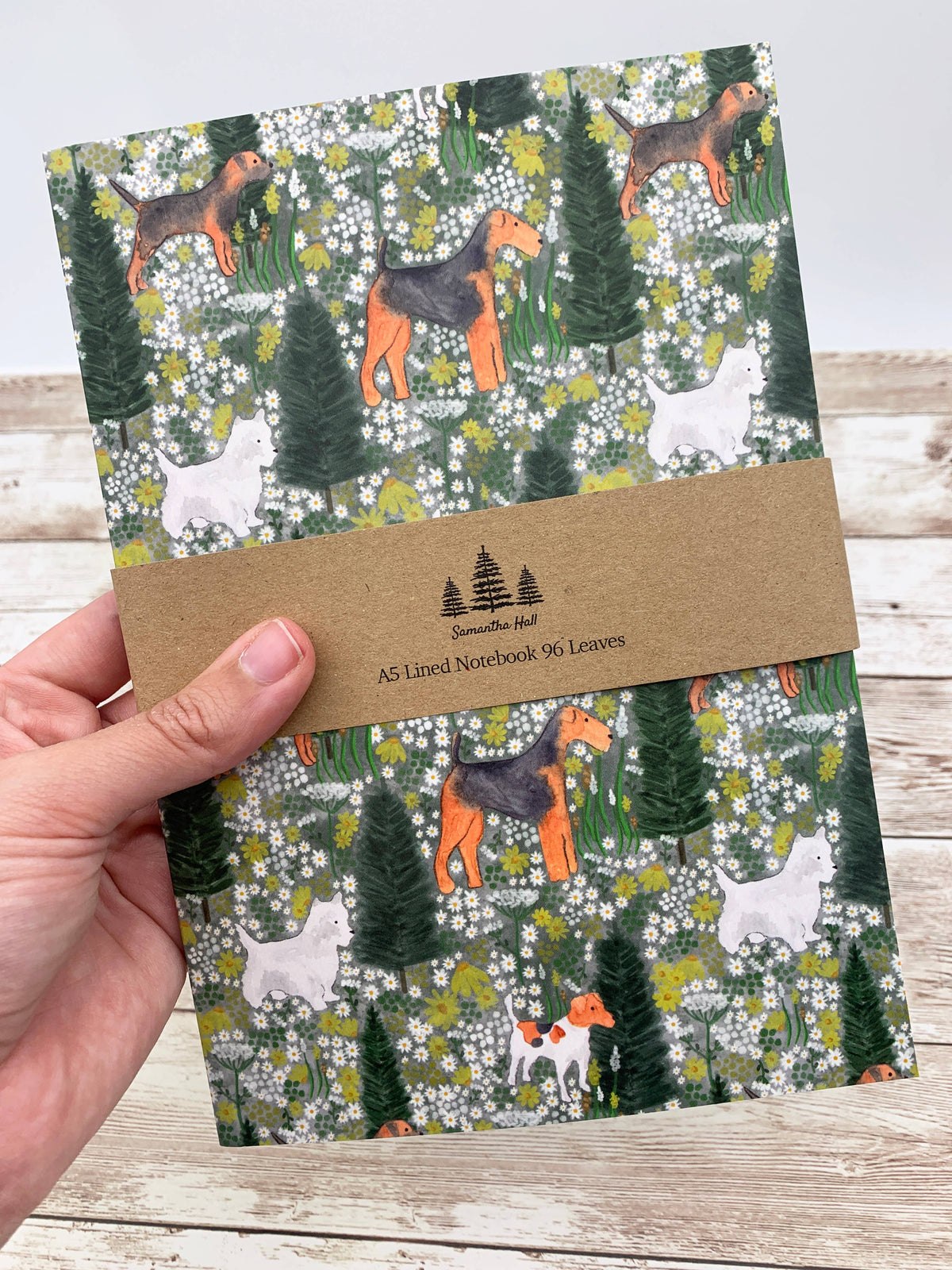 Terrier A5 Lined Notebook by Samantha Hall