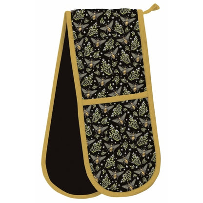 Honey Bee Organic Cotton Double Oven Glove by Catherine Rowe