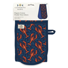 Lobsters Organic Cotton Double Oven Glove by Catherine Rowe