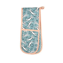 Meow Recycled Cotton Double Oven Glove in Blue from Dexam