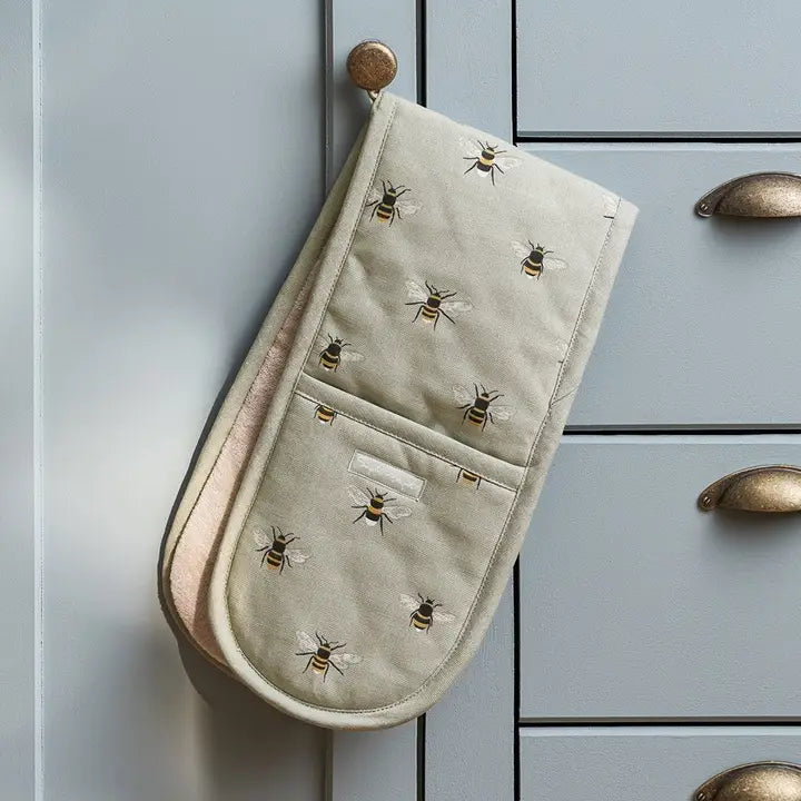 Bees Double Oven Glove by Sophie Allport