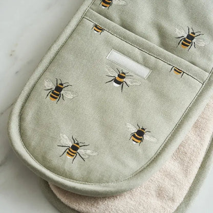 Bees Double Oven Glove by Sophie Allport