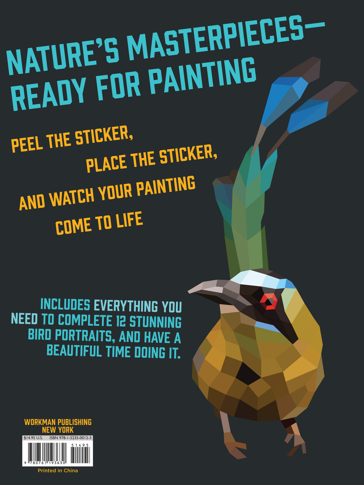 Paint by Sticker: Birds 12-Picture Sticker Activity Book