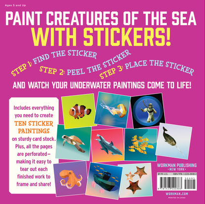 Paint by Sticker Kids: Under the Sea 10-Picture Activity Book