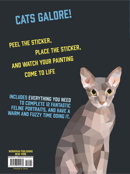 Paint by Sticker: Cats 12-Picture Sticker Activity Book