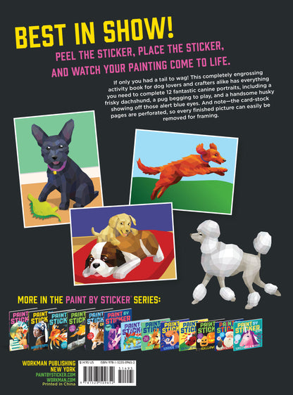 Paint by Sticker: Dogs 12-Picture Sticker Activity Book
