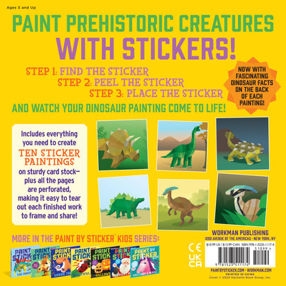 Paint by Sticker Kids: Dinosaurs 10-Picture Activity Book
