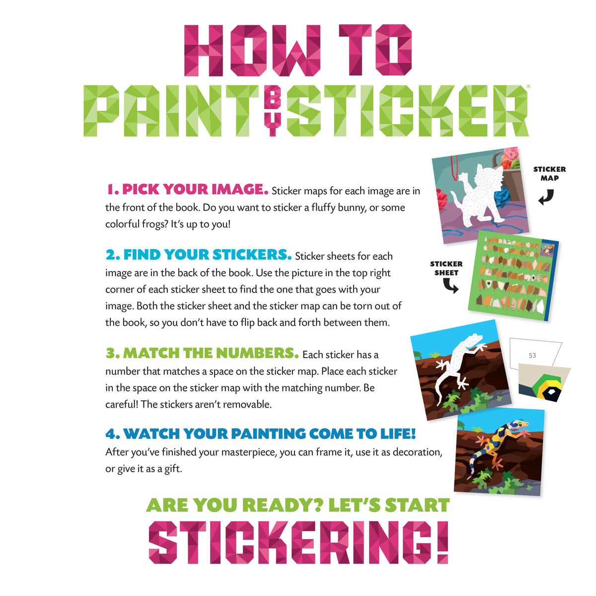 Paint by Sticker Kids: Pets 10-Picture Activity Book