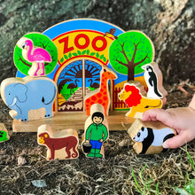 Junior Zoo Wooden Playset with 9 Figures from Lanka Kade